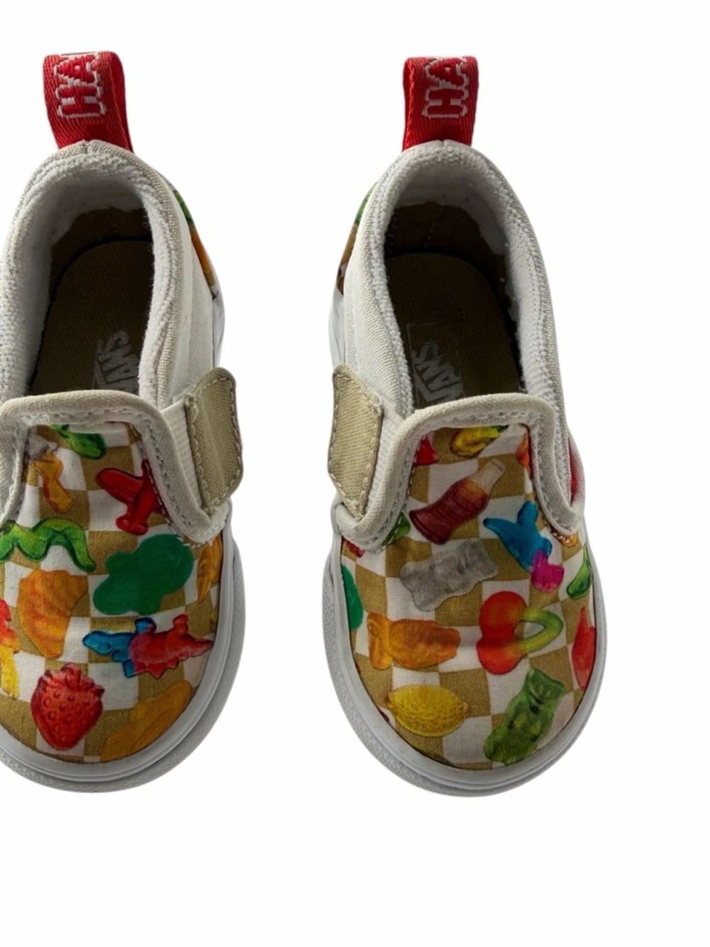 Vans X Haribo Collaboration Slip-On Sneakers Sz 4 Toddler Multi Candy Fun Print